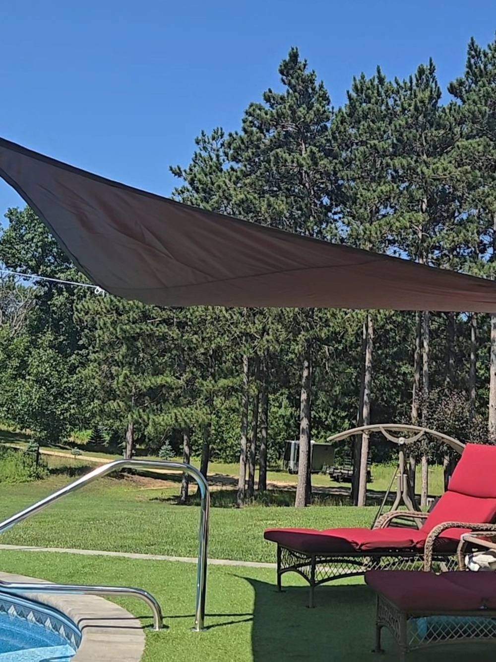 Triangle Waterproof Sun Shade Sail, Canopy Cloth Shelter Cover, Brown